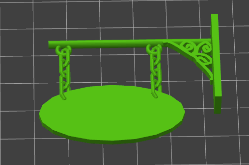 Diagon Alley book nook hanging sign