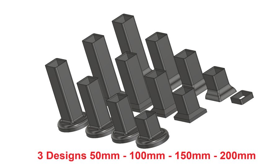 Table leg extension Ikea Lack (50MM-200MM HIGH)