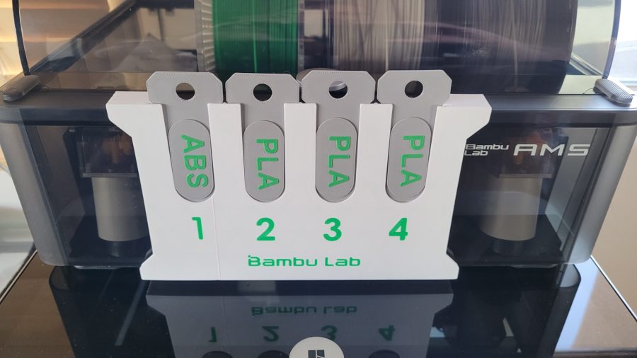 Bambu AMS Filament tag stand remix