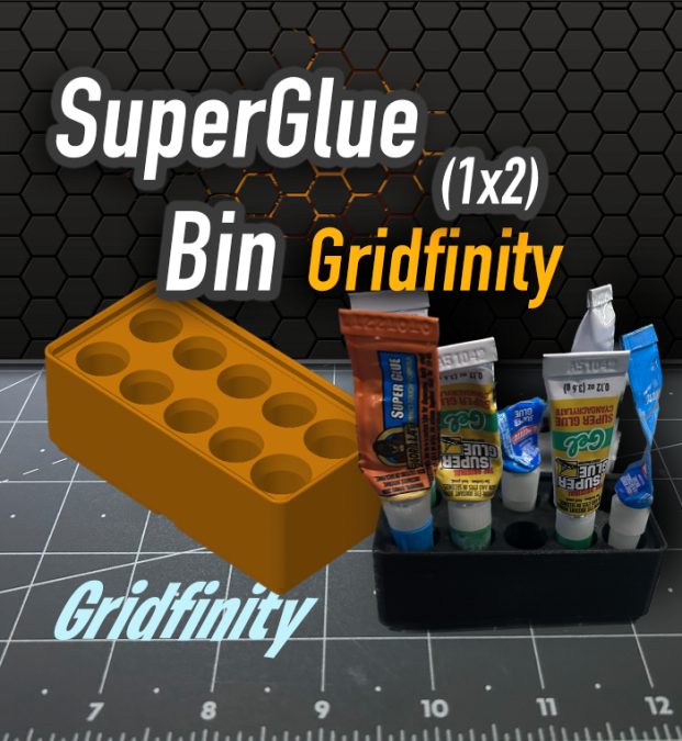 Super Glue Gridfinity 1x2