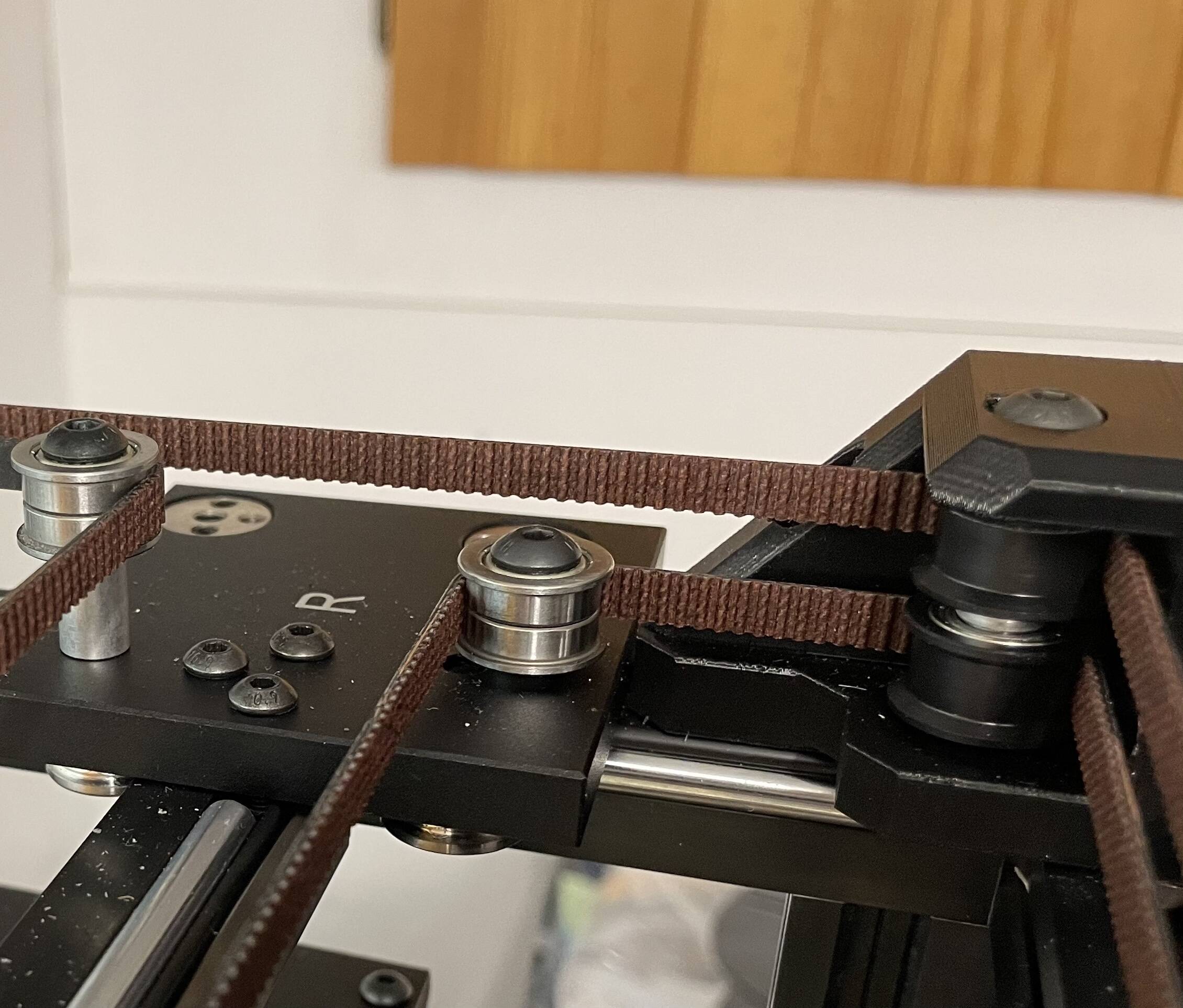 X5SA Pro Y-Axis endstop and reinforced pulley mount.