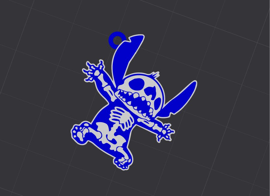 Stitch keyring/necklace V2