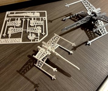 Snowflake X-Wing Kit Card Christmas Ornament