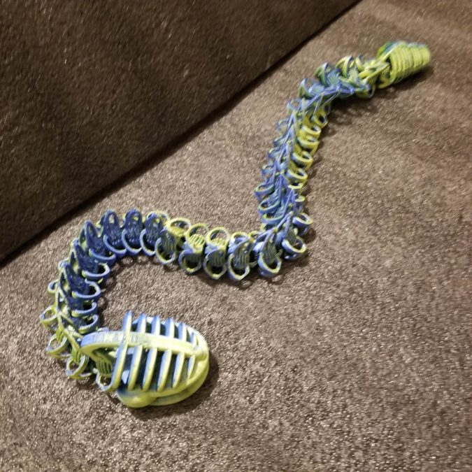 Shakaworld3D Big Head Ribbed Tail Serpent Snake
