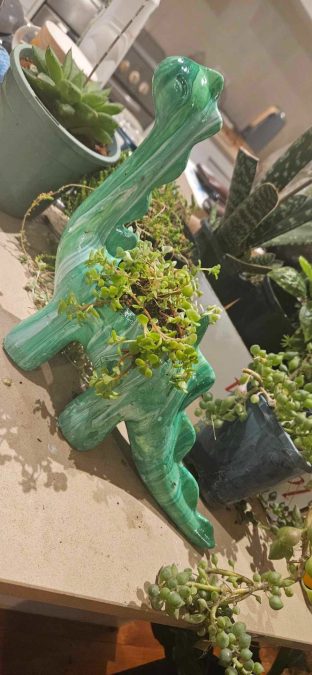 Cute Stylized Dinosaur Toy - Pot