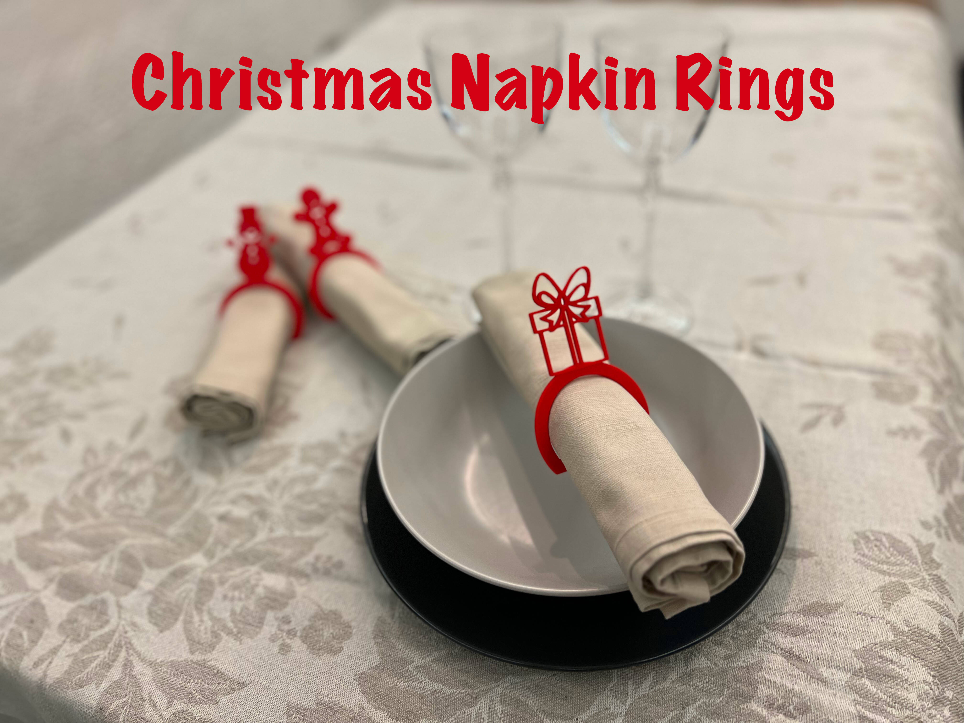 Christmas napkin rings
