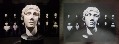 Filament blended Roman bust