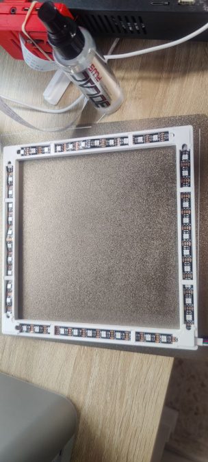 Low profile led frame for Bambu X1 and others.