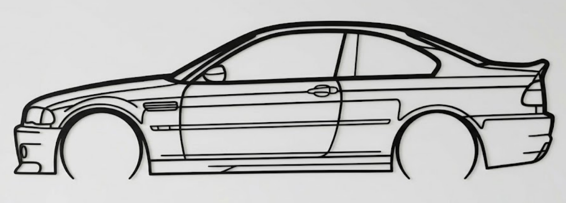 BMW M3 E46 CSL Wall Art