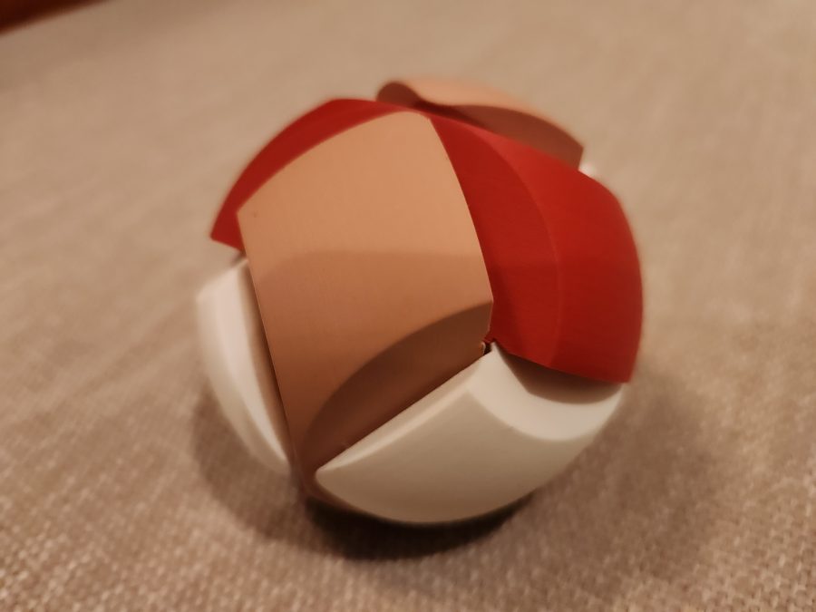 Diagonal Burr Puzzle Ball