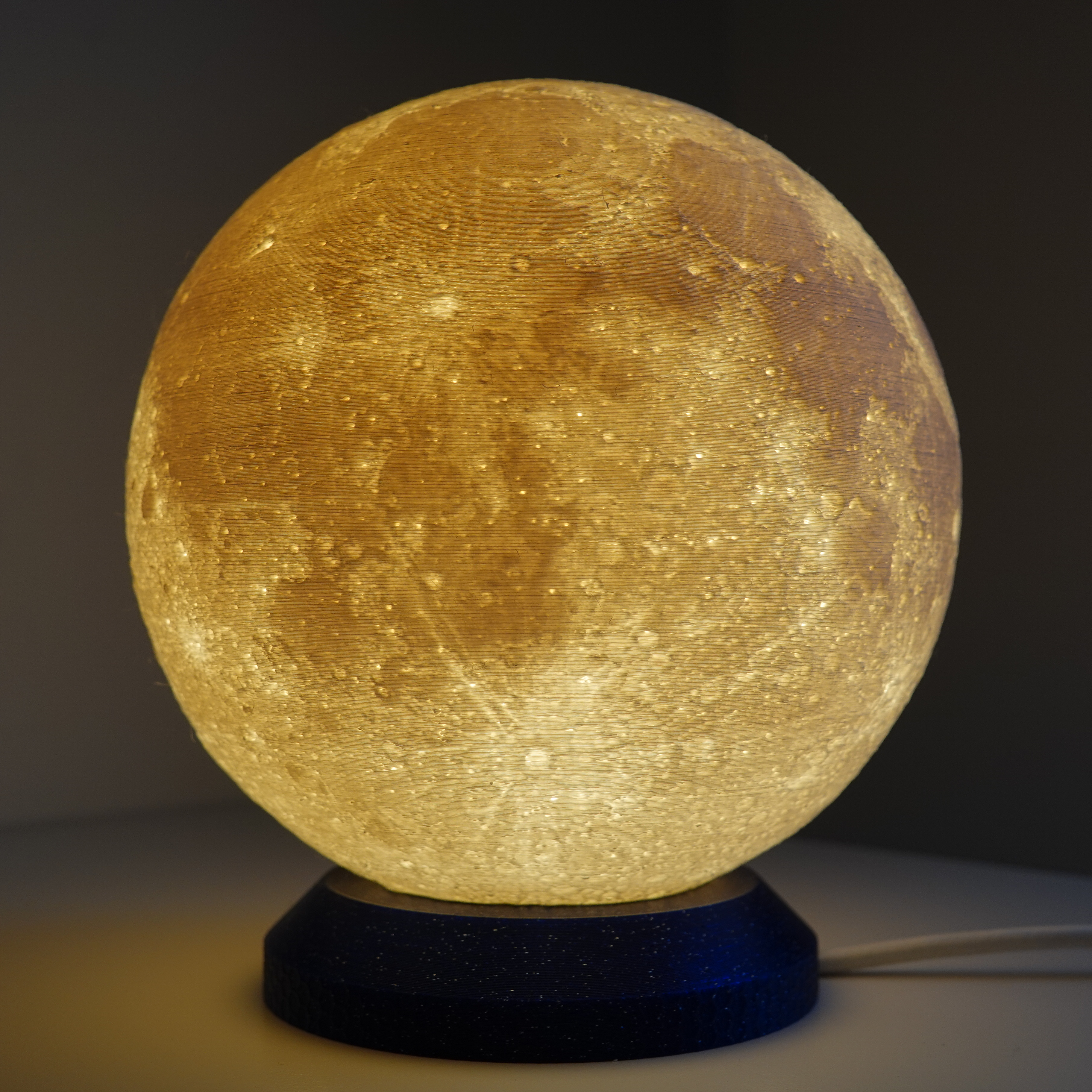 150mm Moon Lithophane Table lamp