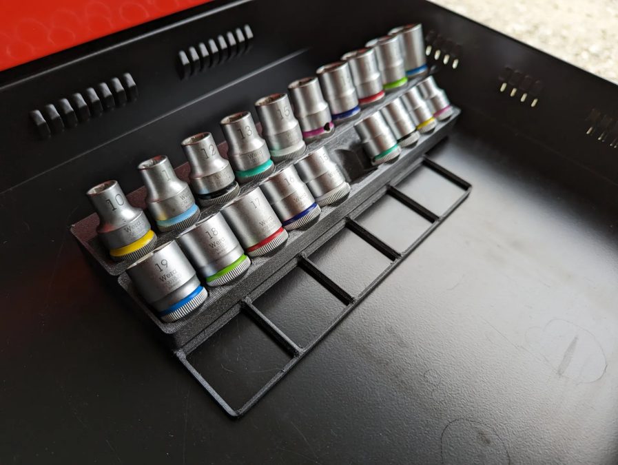 Gridfinity + Wera 1/2" Socket Set - 10-19mm