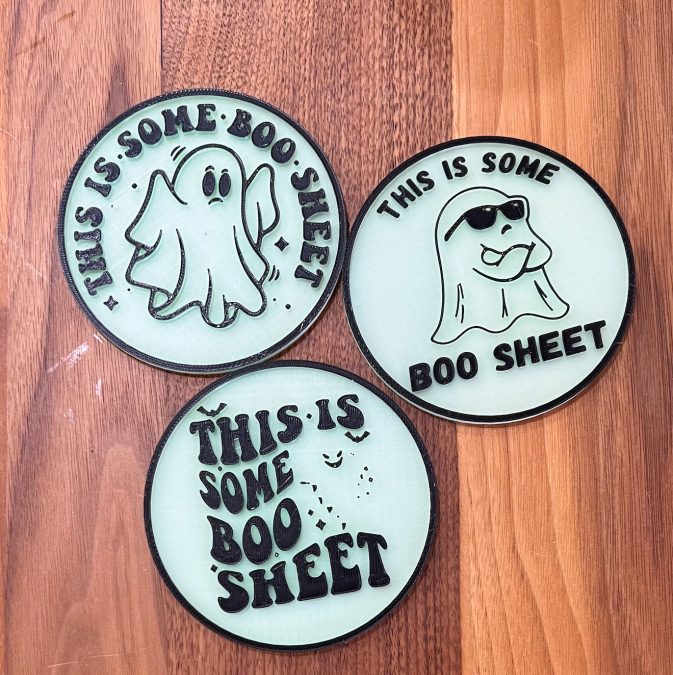 Boo Sheet Ghost Coaster