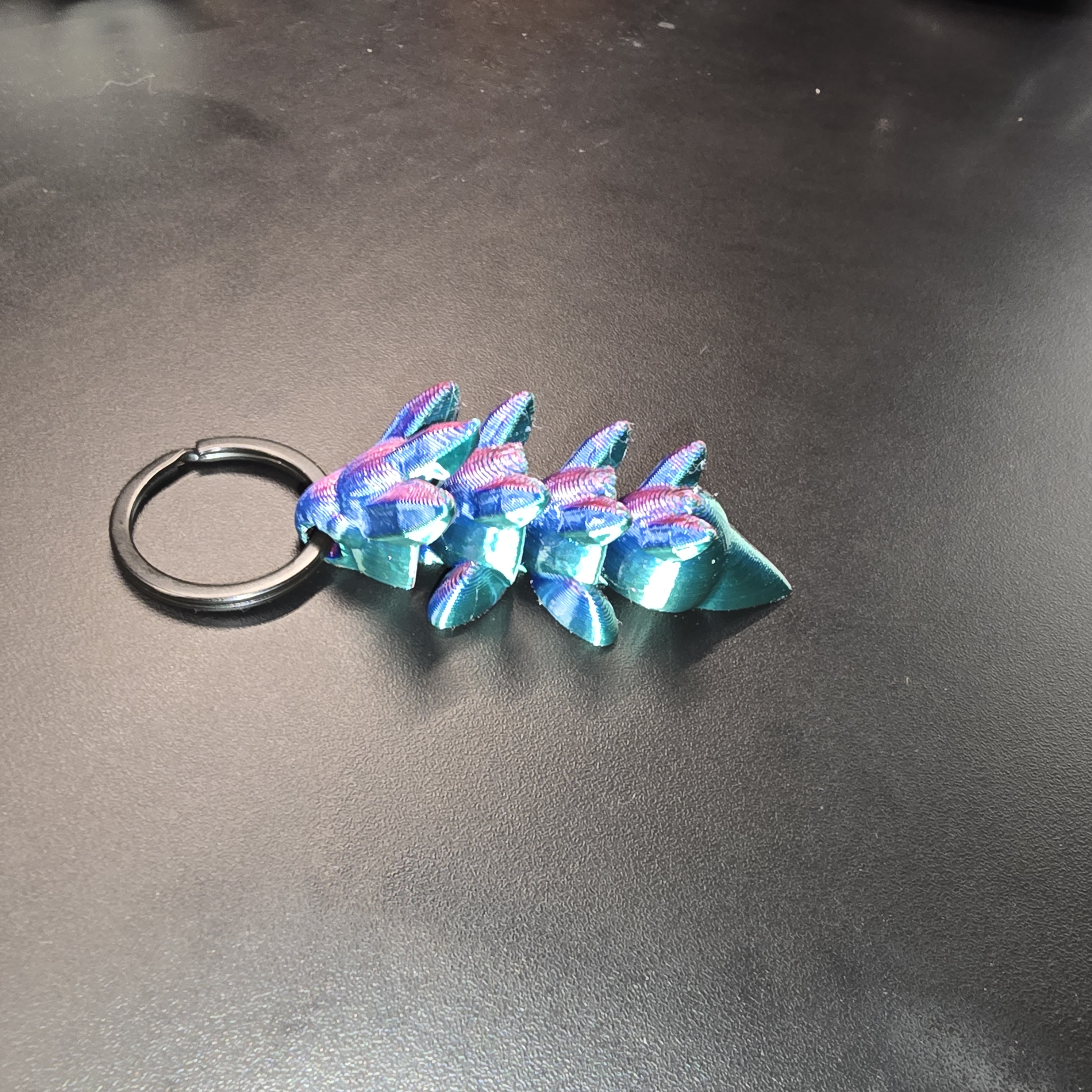 Mini Articulated Dragon (With Keychain Hole)