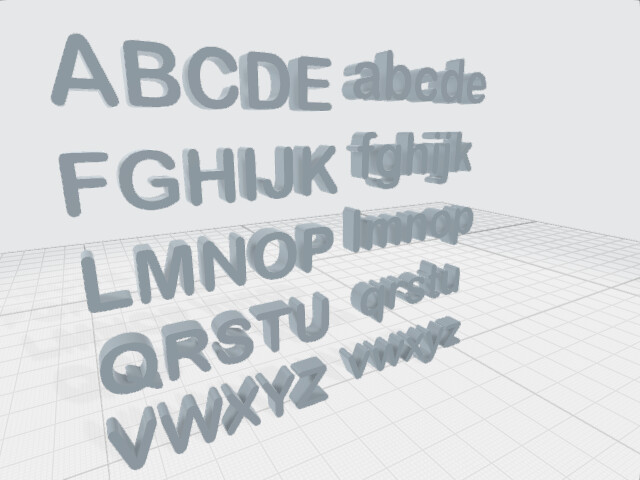 字母合集 MT Bold