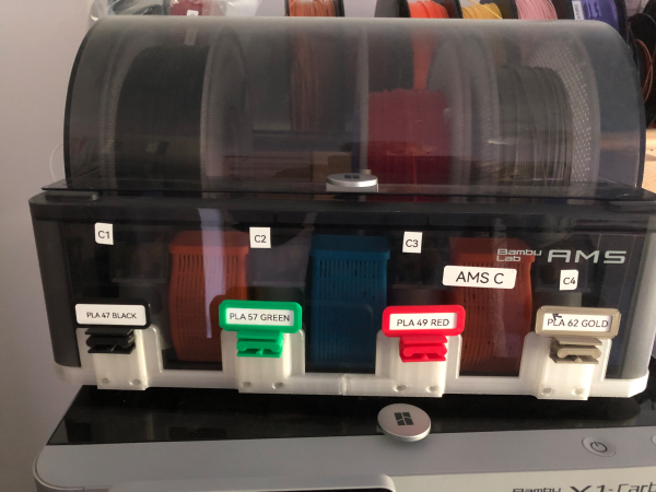 Magnetic Filament Clip and Name Tag Colour Management Solution