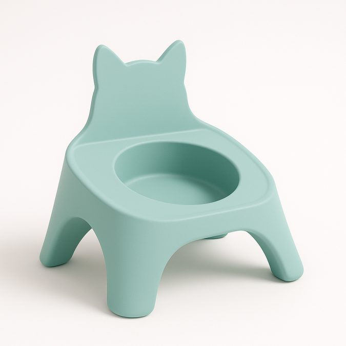 Ergonomischer Katzennapf mit verspieltem Design