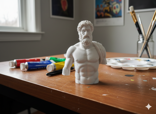 Greek God Bust –  Sculpture