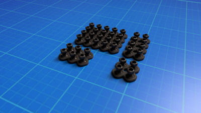 Modular Grid Cable Organizer Wall Mount