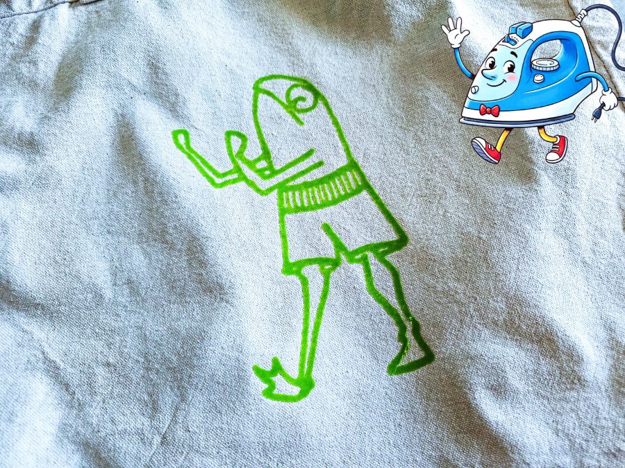 Boxing Frog - Iron on TPU T-Shirt / d.i.y. Tee / iron on canvas
