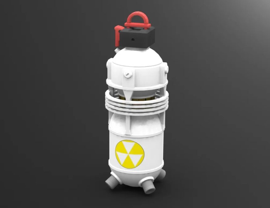 FALLOUT NUKE BOMB GRANADE FDM RESIN