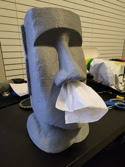 Moai Standing Tissue Box (Improved to fit X1/P1)