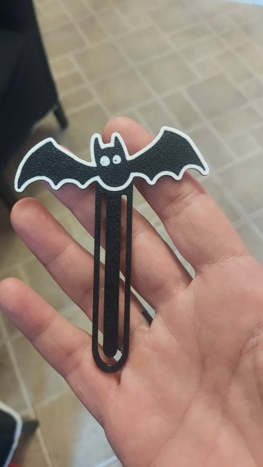 Sweet and Scary Bat - Halloween Bookmark