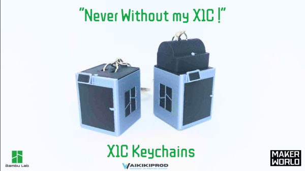X1 Carbon Keychain - "Never without my X1C"