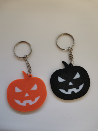 Jack-o'-lantern multicolor keychain
