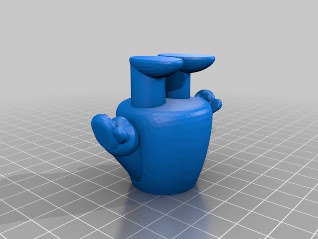 Cute animal Rose pig potted