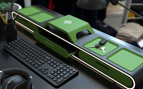 SLIM  DESK STAND + LIGHT