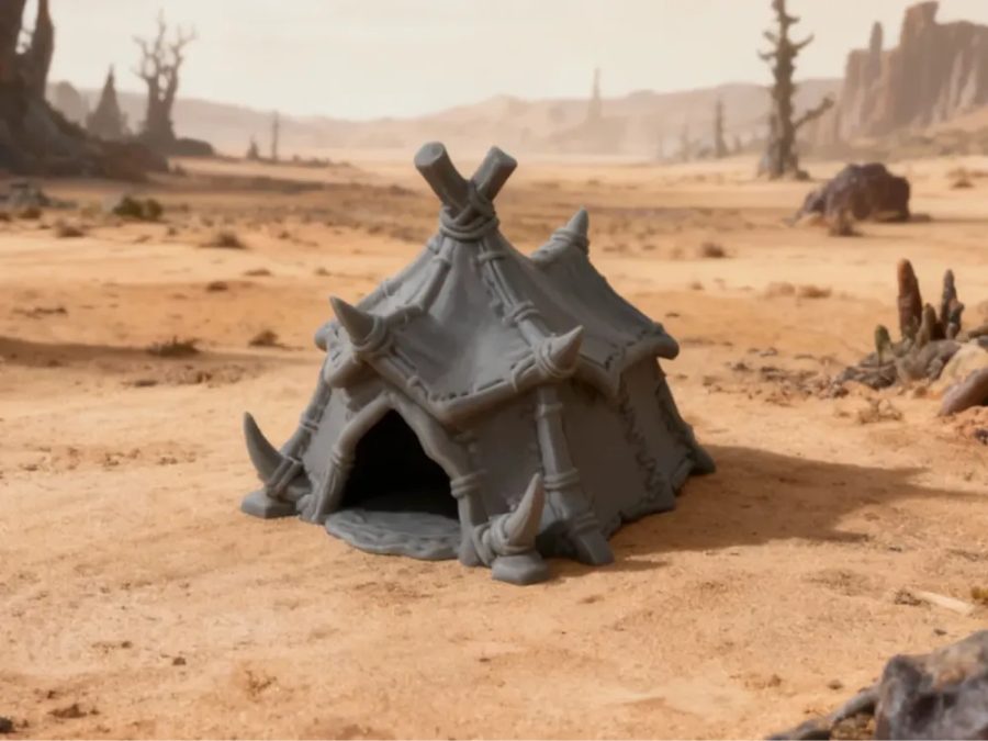 Orc tribal tent - Large - DND terrain