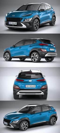 Hyundai Kona 2021 3D Model