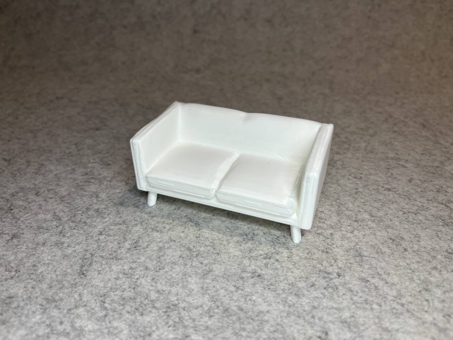 Dollhouse sofa for miniature house living room