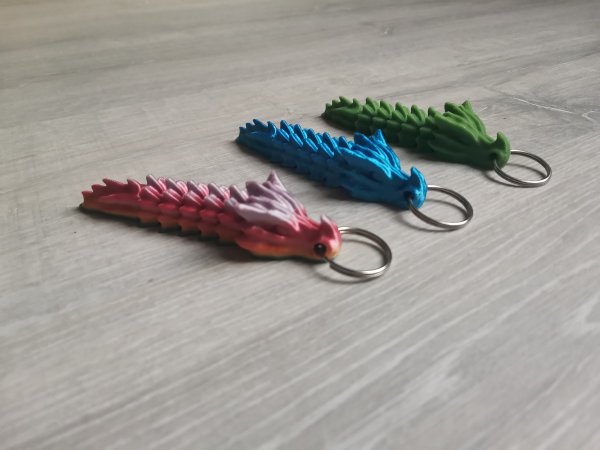 bone dragon keychain