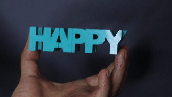 Happy 2024 Text Flip