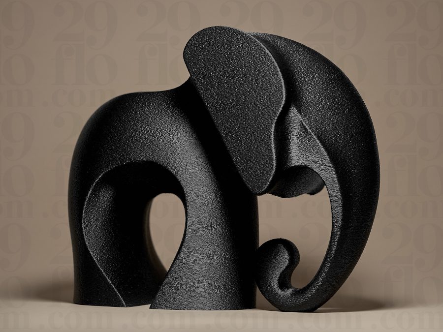 Modern Elephant Figurine