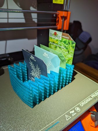 Improved Seed Packet Holder/Organizer