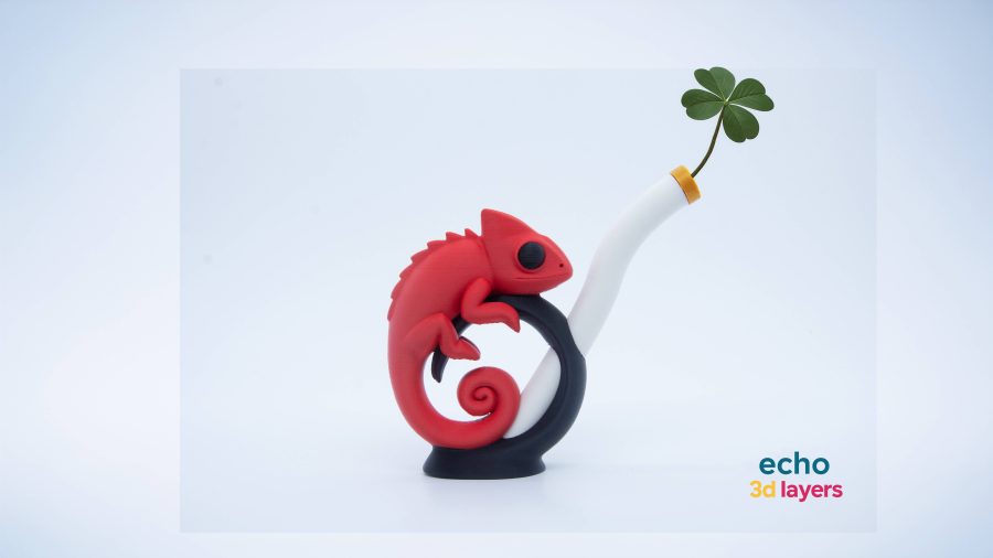 Chameleon Pen-Mini Vase