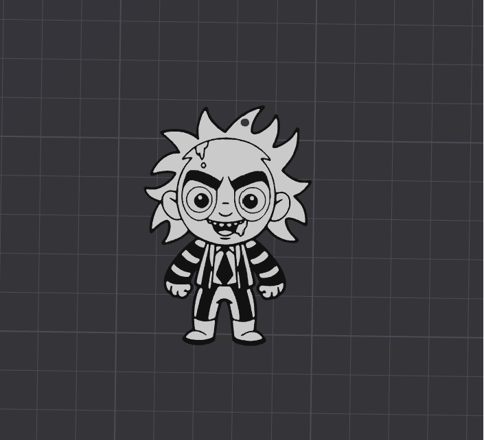 Beetlejuice keyring
