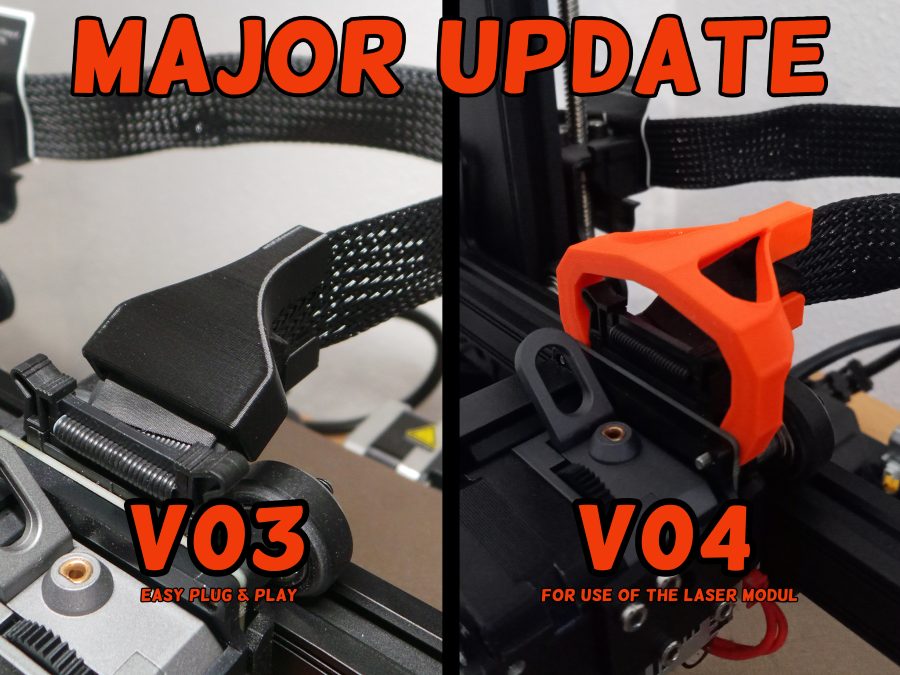 Ender 3 S1 cable holder/guide | Pro | laser modul