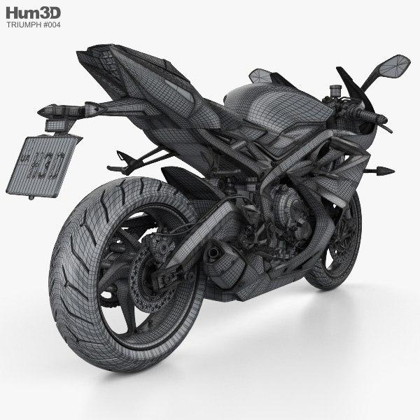 Triumph Daytona 675R ABS 2015 3D Model