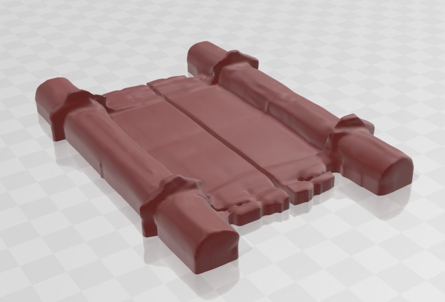 28mm scale - Wooden Raft for 6 - DnD/Wargaming