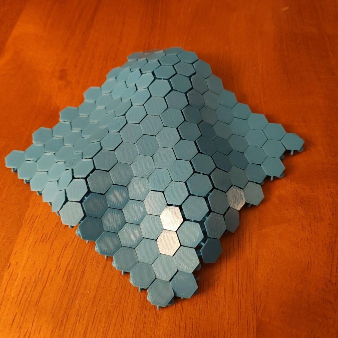 simple hexagon fabric