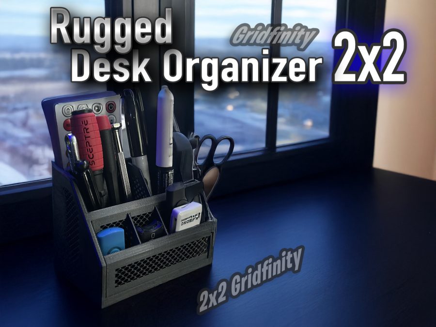 Rugged Desktop Organizer Gridfinity 2x2