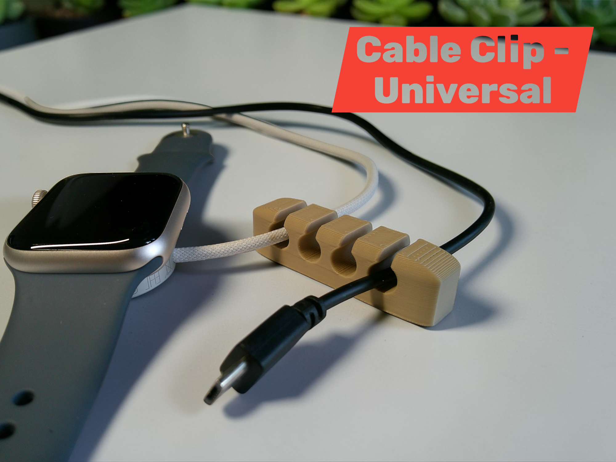 Quick‑Print Desk Cable Organizer