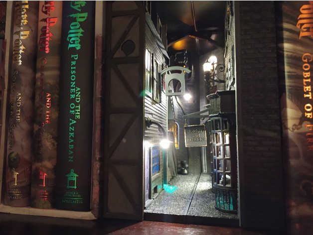Knockturn Alley Book Nook Harry Potter (Personal use Recommended )