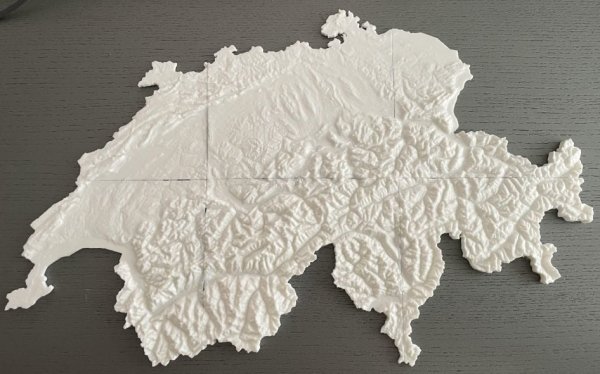 Relief Map of Switzerland
