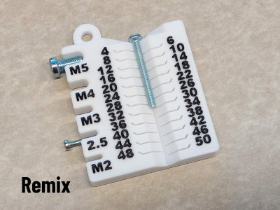 Metric Screw and Nut Measuring Tool
