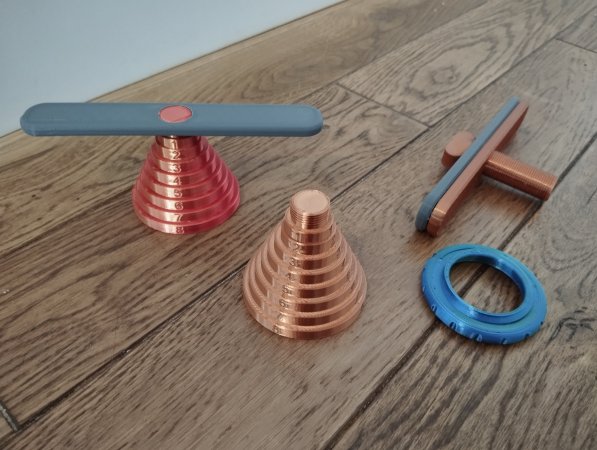 Rehabilitation/sport equipment stackable/screwable